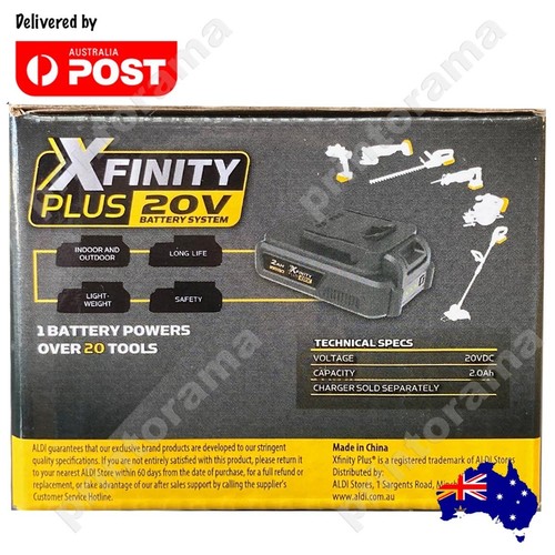 Genuine Xfinity Plus 20V Li-Ion 2.0Ah Battery - Aldi Ferrex Workzone Gardenline - Picture 5 of 7