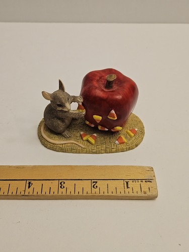 Silvestri Charming Tails Candy Apples Mouse Figurine Dean Griff No Box - Picture 7 of 9