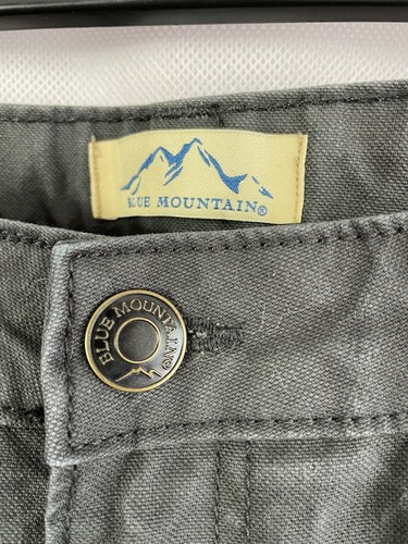 Blue Mountain Flannel Lined Jeans Women Size 4 Gray Cotton Straight Leg G2 - Picture 6 of 13