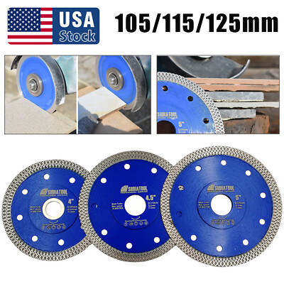 4''/4.5''/5'' Diamond Saw Blade Cuts Tile Ceramic Dry Cutting Discs Cutter Wheel .