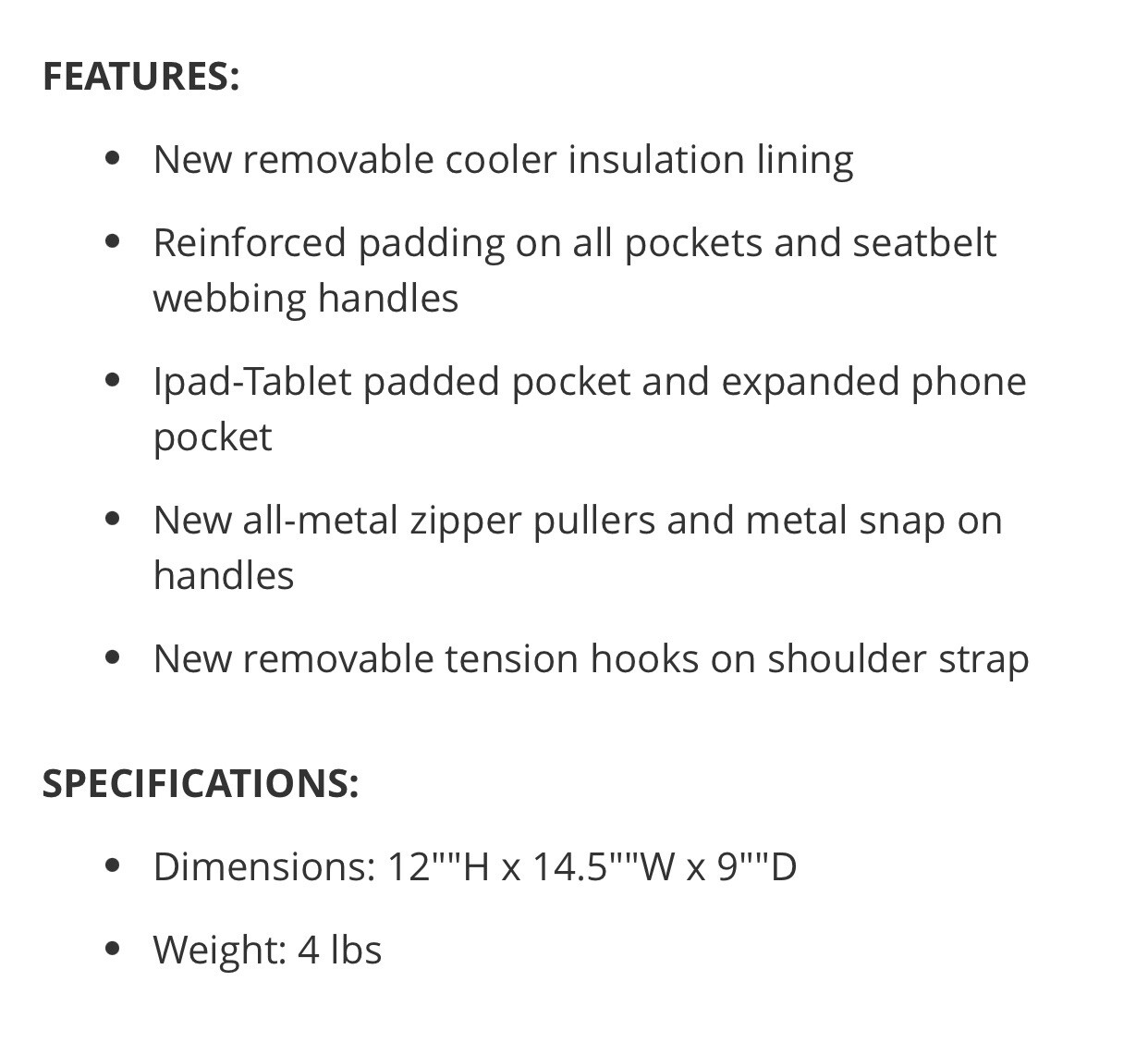 Luggage Works Stealth Cooler Flight Crew Bag Black eBay