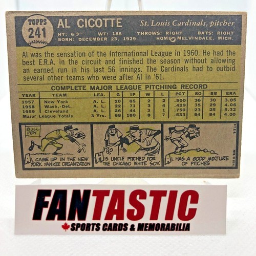 1961 Topps Baseball Card YOU PICK (Check Pics, Condition Varies) - Picture 50 of 80