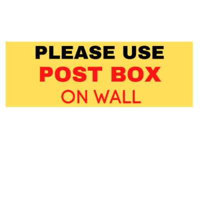 Pacchi E ISTRUZIONI CONSEGNA Adesivi Insegna Impermeabile Regno