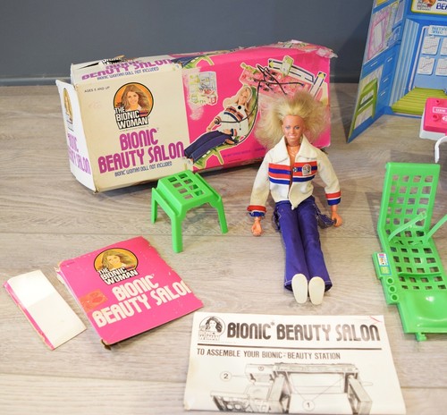 Bionic Woman Beauty Salon Instructions Kenner 1976 IOB Cords Doll Jamie Sommers - Picture 3 of 22