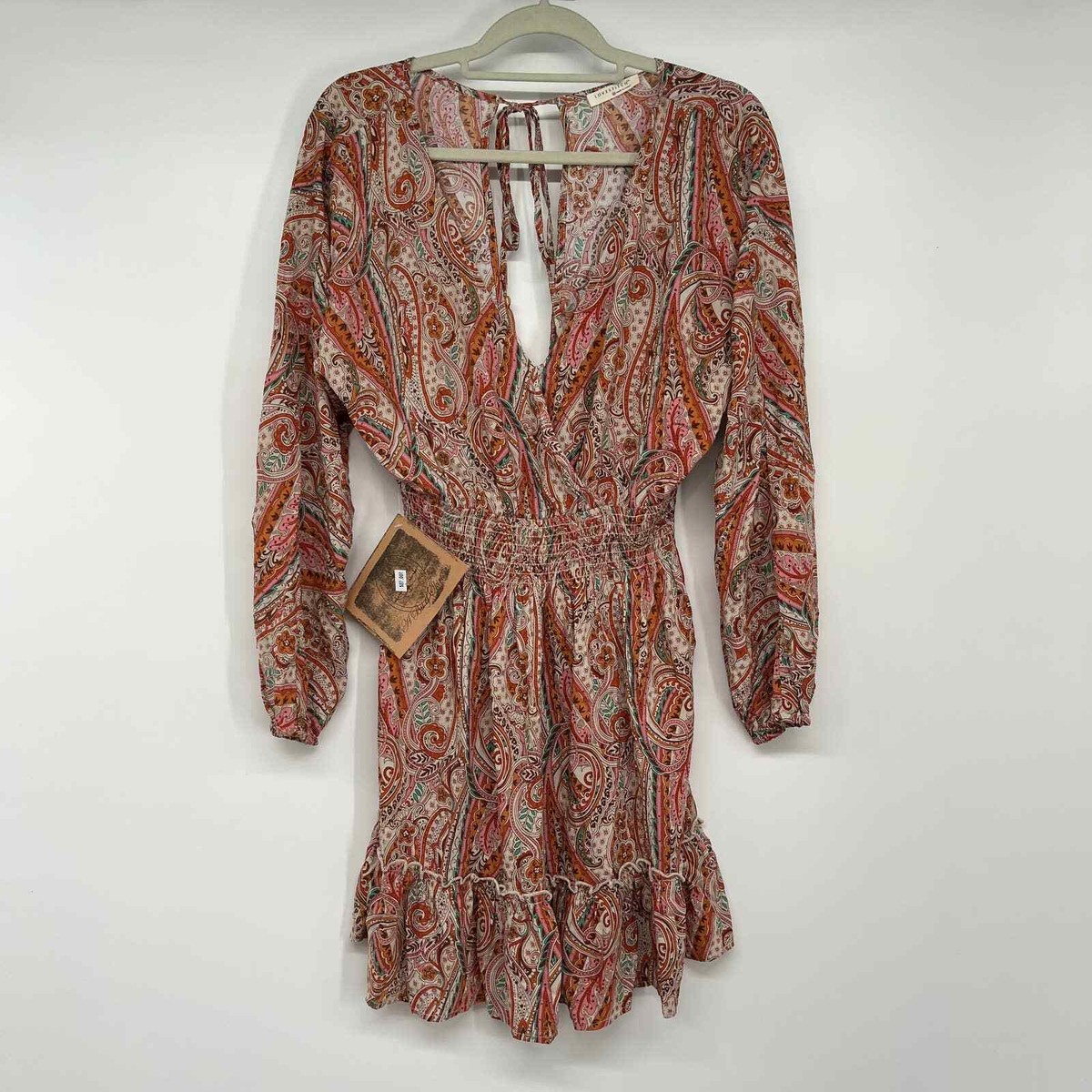 mini two piece dress for women Taupe Floral Two-Piece Ruffle Mini Dress