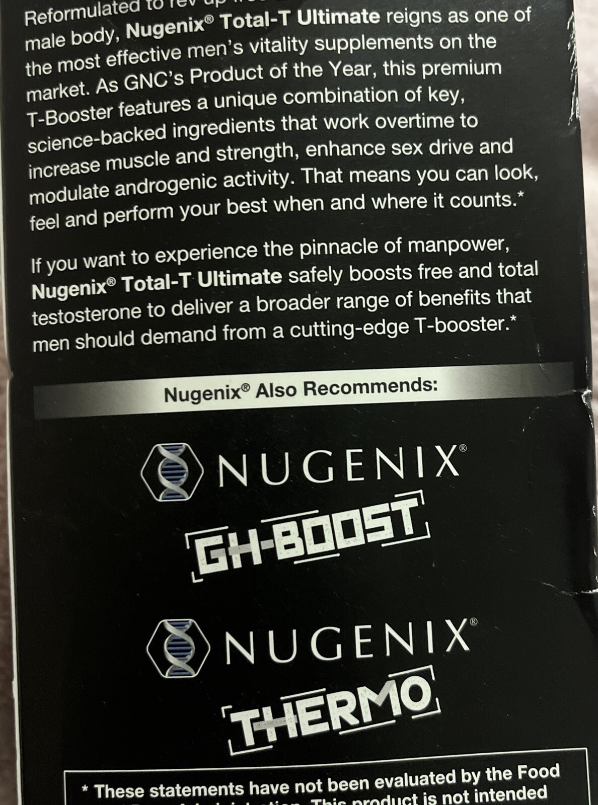 Nugenix "TotalT ULTIMATE" 120 Tablets TOTAL ESTOSTERONE BOOSTING