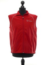 180 1395 MOVEMENT Session Herren Weste Gr. 44 rot schwarz ärmellos Sportweste