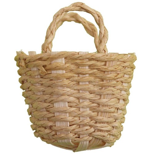 2PCS Dollhouse Miniatures 1:12 Woven Picnic Laundry Basket Rattan Bin Storage - Picture 9 of 10