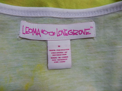 Leona Lovegrove Short Sleeve Colorful T-shirt Sz M - Picture 6 of 6