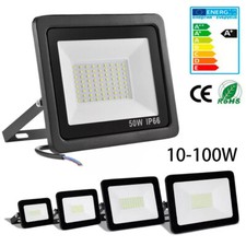 10-100W Led Floodlight Outdoor Safety Light IP65 Work Lighting Cold White 6500K