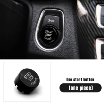 Black Engine Start Stop Push Button Cover Trim For BMW F20 F23 F30 F32 F10 F12  