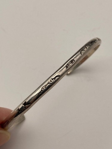 Vintage Native American sterling silver handmade Bracelet - Picture 3 of 10
