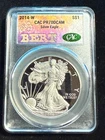 2014 W AMERICAN SILVER EAGLE CAC PR70DCAM