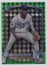 2025 Bowman Chrome Prospects Green Geometric Refractor 14/99 Ramcell Medina 1i7n