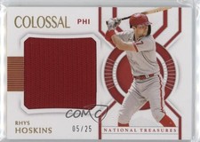 2021 National Treasures Colossal Materials Holo Gold 5/25 Rhys Hoskins ex0