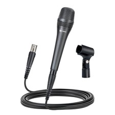 CAROL AC-910 XLR Wired Vocal Microphone Dynamic Cardioid Mic with Gray