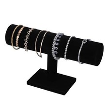 Jewelry Bracelet Storage Display Chain Watch T-Bar Rack Organizer Hard Black