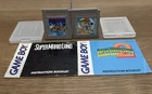 Super Mario Land 1 and 2 Nintendo Game Boy with Manual clear cases