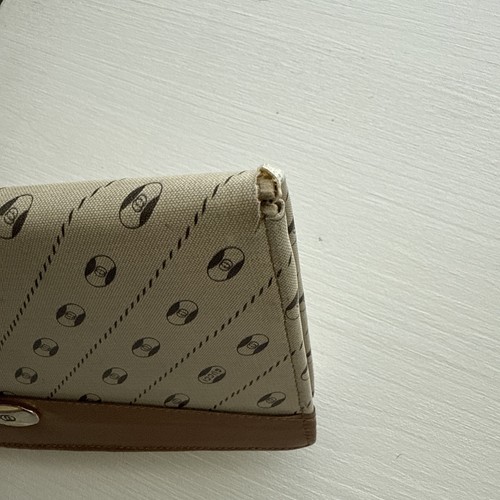 Vintage Gucci red green stripe 80s 1980s clutch gold snap Not Authenticated - Picture 7 of 10