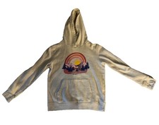 Eddie Bauer Hoodie Youth Large 14/16 Wilderness Morning Rainbow Trees Sunrise