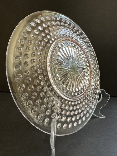 Vintage Depression Glas Rosa Nägel 8 1/2" Mittagessen Teller Anchor Hocking 4er Set - Bild 3 von 22