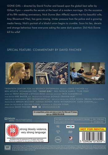 Gone Girl DVD - Picture 2 of 3