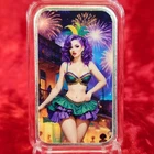 Bullion Baddies 1 oz Silver Bar w/ COA - Mardi Gras Marlee Gras