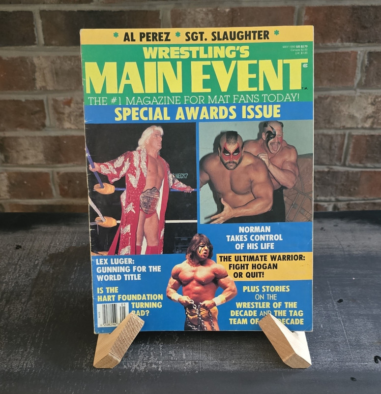 Wrestling's Main Event May 1990 Special Awards Issue Ric Flair Centerfold