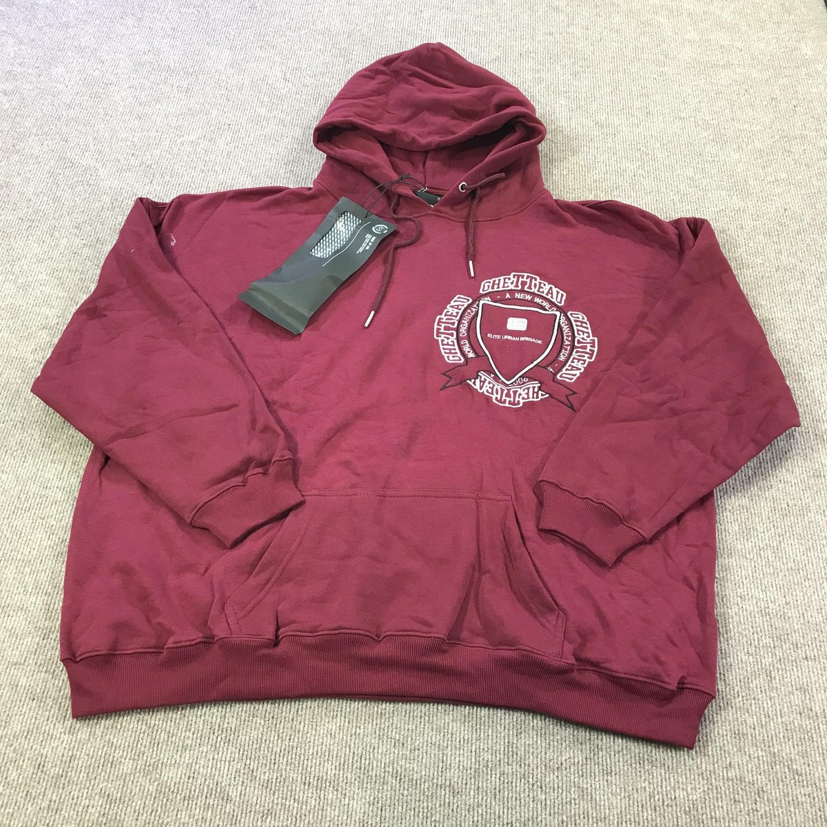 Hood By Air Hoodie Mens Medium Red Ghetteau Elite Urban Brigade