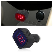 Car LED Cigarette Lighter Voltage Meter,Digital Display Battery 1PCS