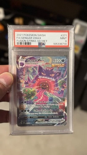 Pokemon TCG Gengar VMax 271/264 Alternative Art Secret Fusion Strike PSA 9 MINT
