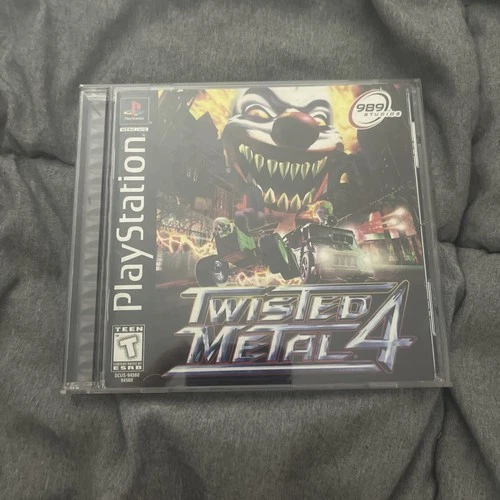 Twisted Metal 4 - Sony PlayStation 1 PS1 with Registration Card