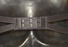 Dita Von Teese Lurex Lace Unlined UW Bra Black Size 32C Burlesque Hollywood