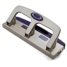 Oic Deluxe Standard Hole Punch - 3 Punch Head[s] - 20 Sheet Capacity - 9/32" -