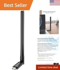 650Mbps Dual Band USB WiFi Adapter with Long Range Antenna for Linux  Windows