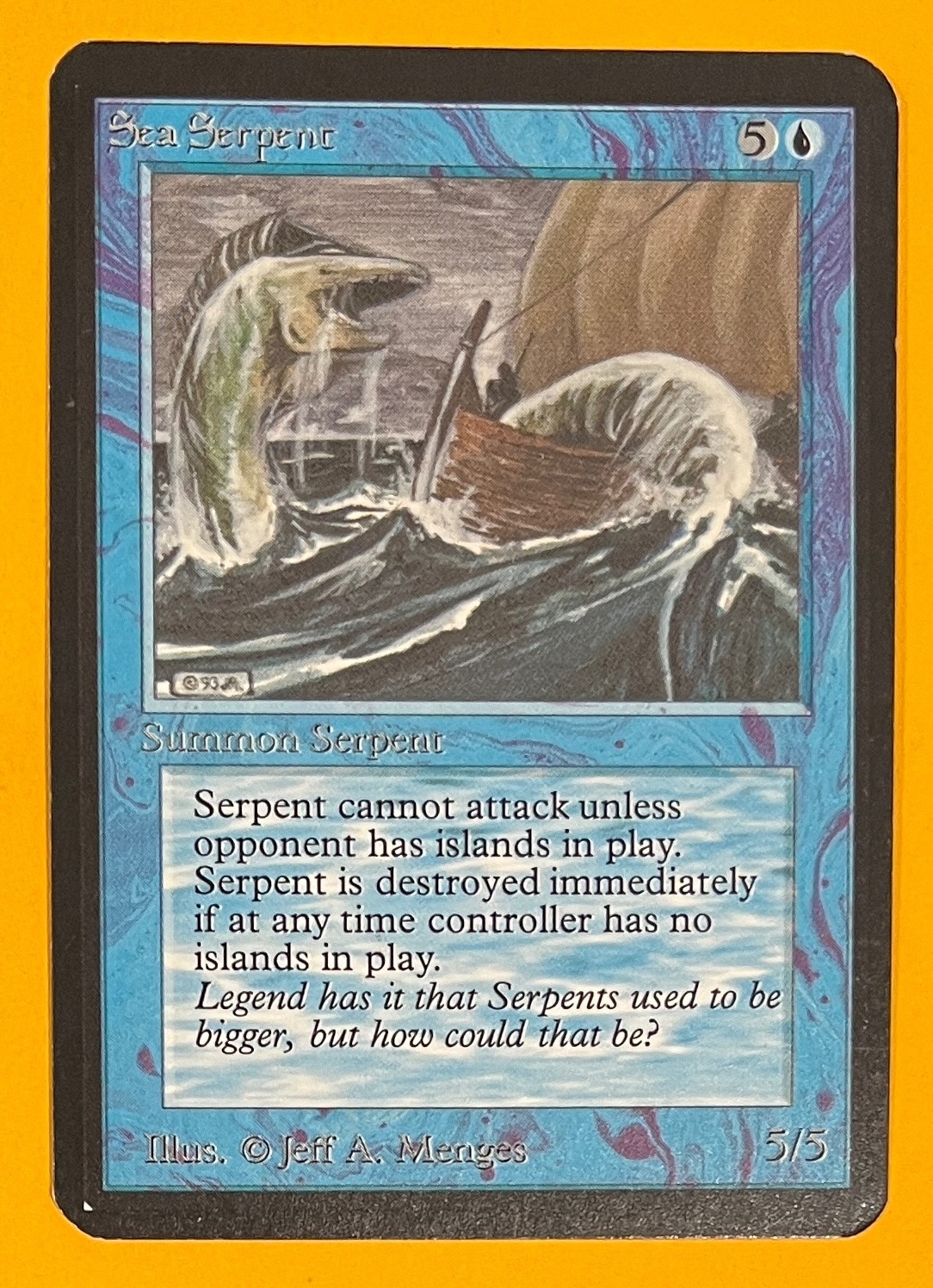 MTG SEA SERPENT Alpha (OldManMTG 013-032)