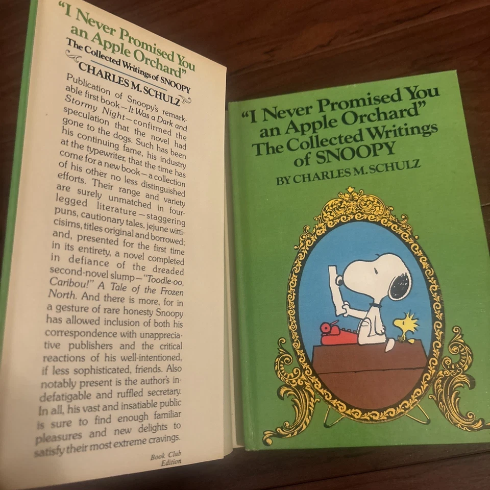 Я никогда не обещал вам яблоневый сад Чарльз М. Шульц 1976 в твердом переплете Снупи - Изображение 2 из 4