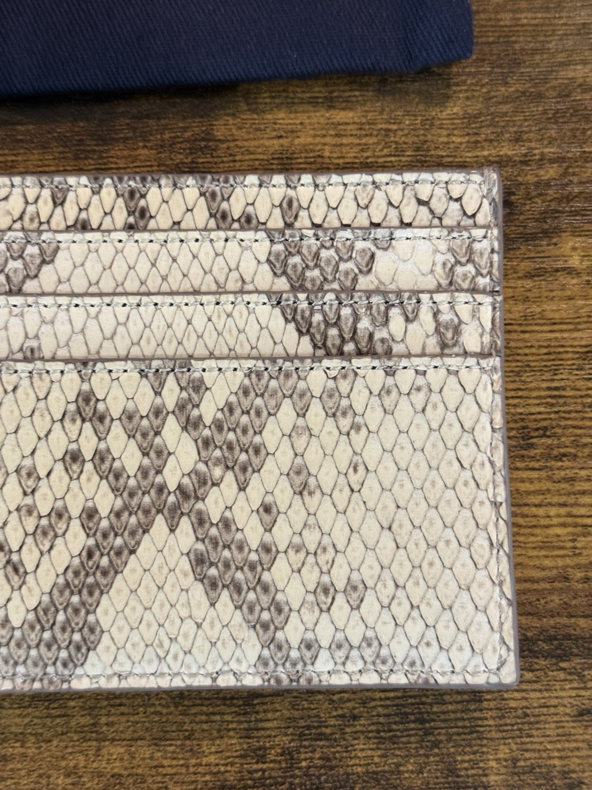 DIOR Neutral Tan Python Card Holder EXTREMELY RAR… - image 12