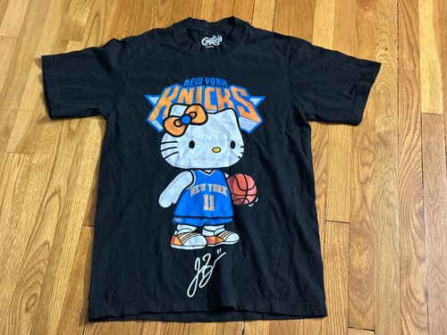 New York Knicks NYK Jalen Brunson #11 Hello Kitty Unisex Shirt Black Heavyweight - Picture 3 of 6