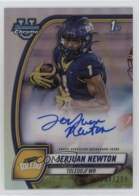 2024 Bowman U Chrome Prospect Refractor 64/299 Jerjuan Newton #PA-JNE Auto 3hd