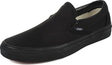 Vans Unisex Adult Classic SlipOn Shoes In Black/Black  Black/Black  Authentic
