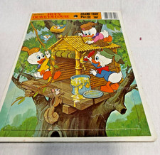 Walt Disney Huey Dewey Louie Frame Tray Puzzle 1981 USA Vintage