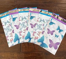 25 OR 50 Pack - 6x9" Beautiful Butterfly Mix Designer Poly Mailers 2 Patterns