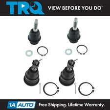 TRQ Upper & Lower Ball Joint LH RH Set of 4 for 09-19 Dodge Ram 1500 New