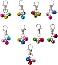 1Pc Random Color Pet Dog Collar Bells with Lobster Clip Colorful Metal Bells Bel