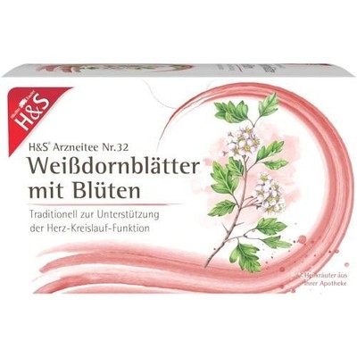 2x H&S Weißdornblätter mit Blüten Filterbeutel 20X1.6 G