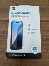 ZAGG iFrogz Tempered Glass Shield Screen Protector For Apple iPhone 16/15