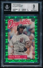 1993 Donruss BARRY BONDS Elite Dominator /5000 *Giants* BGS 9