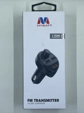 MyBat FM Transmitter + Car Charger HANDS FREE – Black