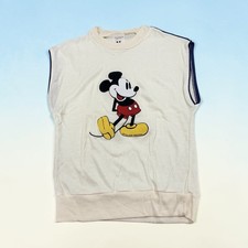 Vintage Kids Lg 14 Disney Mickey Mouse Sleeveless Shirt Ringer Top Disney